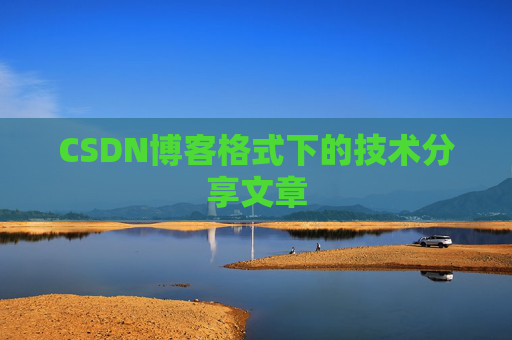 CSDN博客格式下的技术分享文章